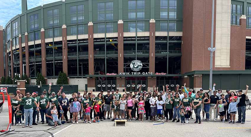 Harrigan Sanitation Solutions team at Lambeau Field