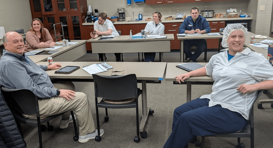 Team CAMP meeting with Harrigan Sanitation Solutions