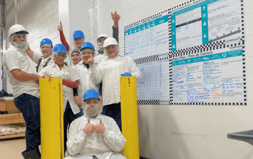 Harrigan Sanitation Solutions Pit Crew smiling for a photo. Built for Speed and Reliability: Harrigan’s Pit Crew Model for Sanitation