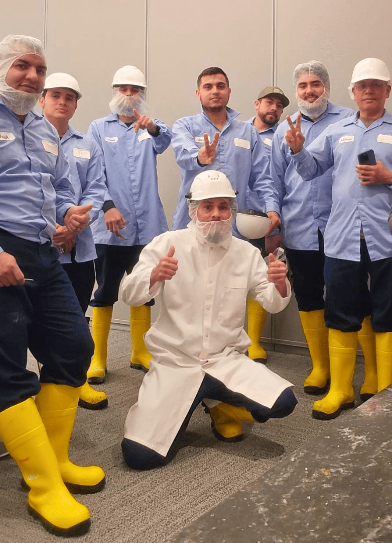 Sanitation crew posing for a photo